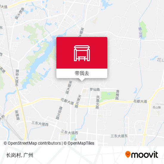 长岗村地图