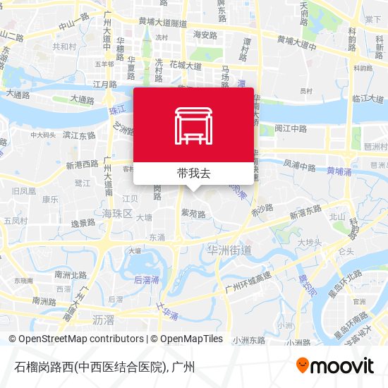 石榴岗路西(中西医结合医院)地图