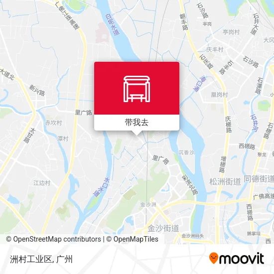 洲村工业区地图
