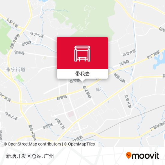 新塘开发区总站地图