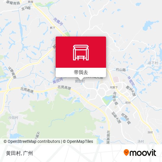 黄田村地图