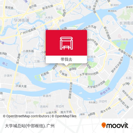 大学城总站(中部枢纽)地图