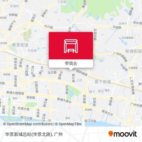 华景新城总站(华景北路)地图