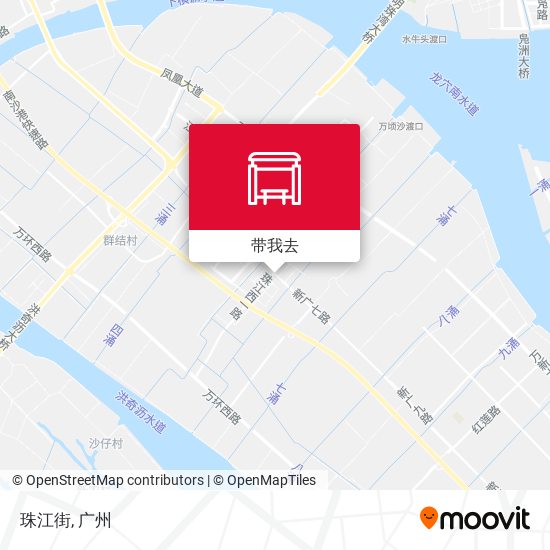 珠江街地图