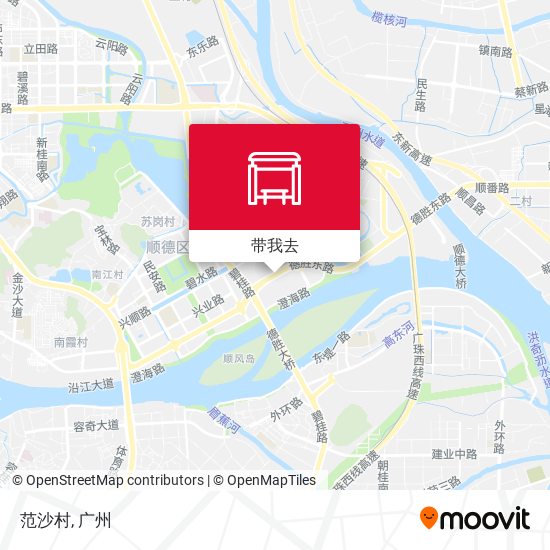 范沙村地图