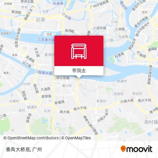 番禺大桥底地图