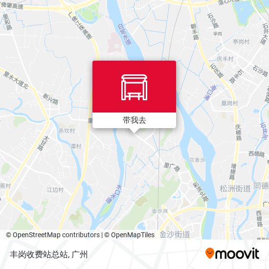 丰岗收费站总站地图