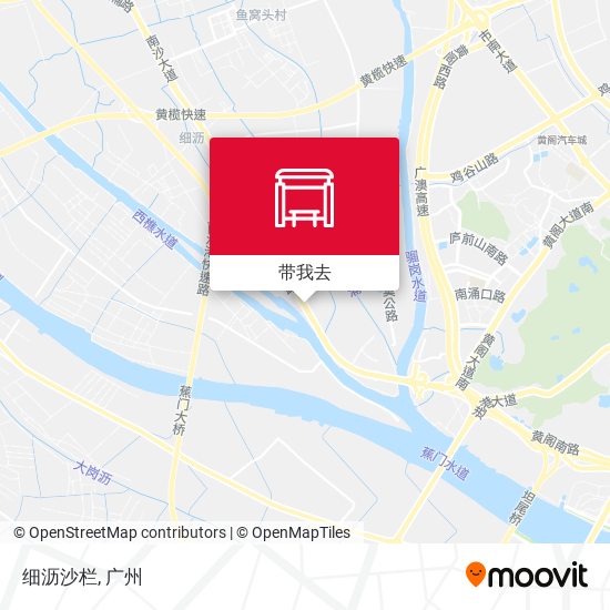 细沥沙栏地图