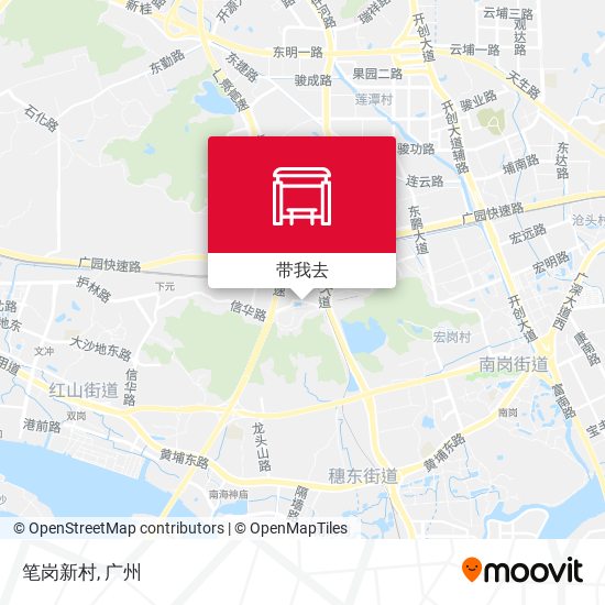 笔岗新村地图
