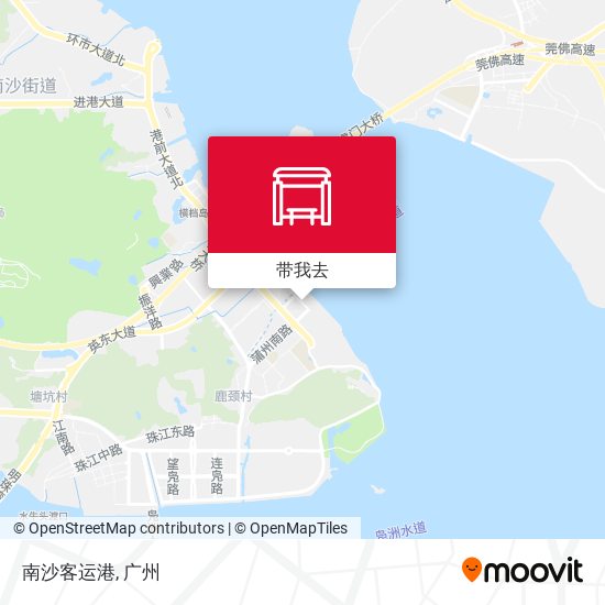 南沙客运港地图