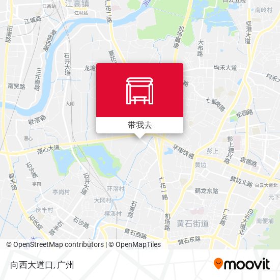 向西大道口地图