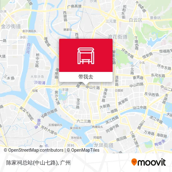 陈家祠总站(中山七路)地图