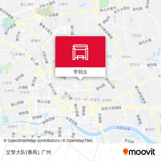 交警大队(番禺)地图