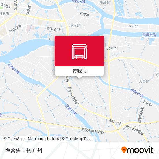 鱼窝头二中地图