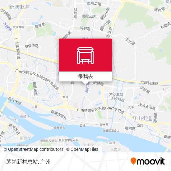 茅岗新村总站地图