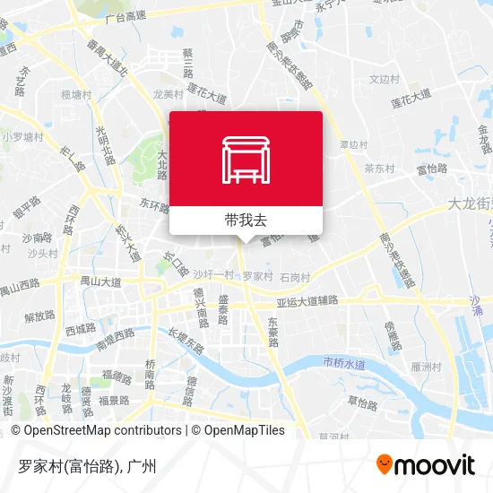 罗家村(富怡路)地图