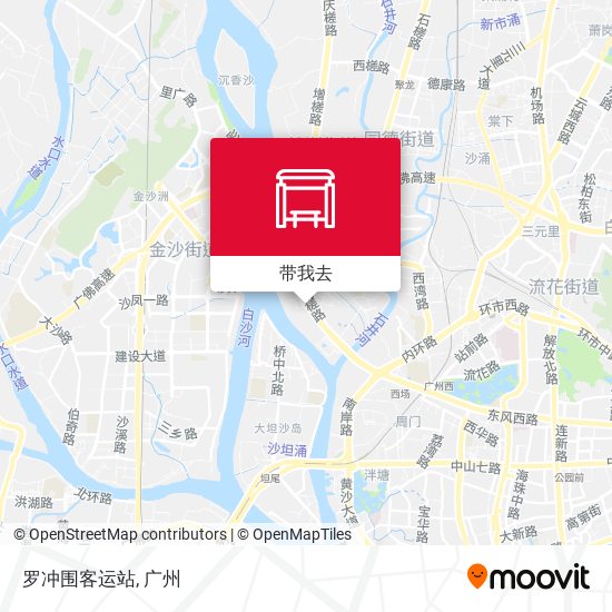 罗冲围客运站地图