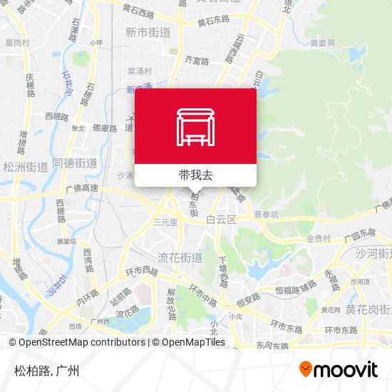 松柏路地图