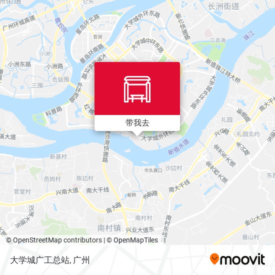 大学城广工总站地图