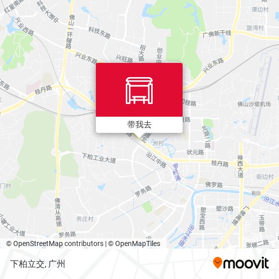 下柏立交地图