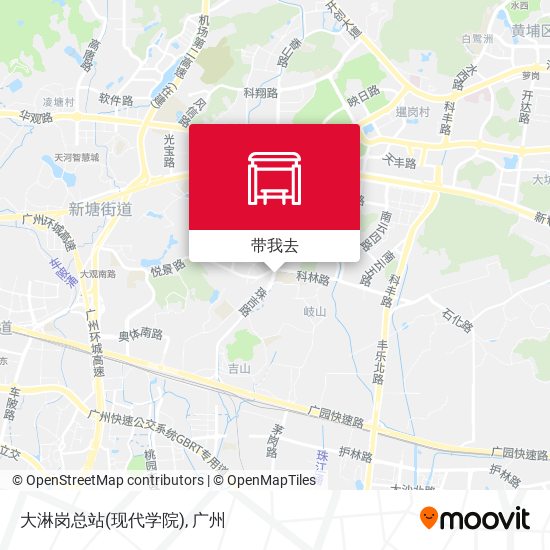 大淋岗总站(现代学院)地图