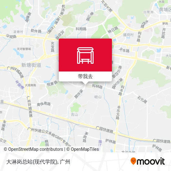 大淋岗总站(现代学院)地图