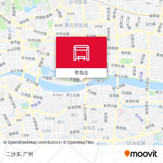 二沙东地图