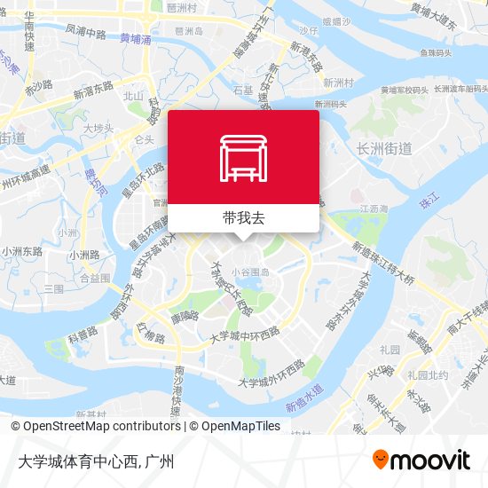 大学城体育中心西地图