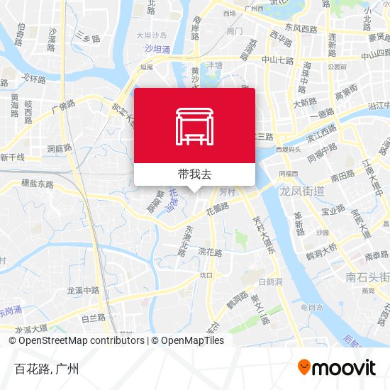 百花路地图