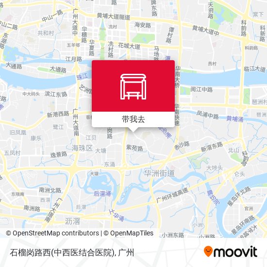 石榴岗路西(中西医结合医院)地图