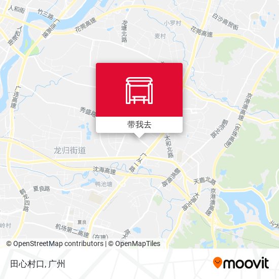田心村口地图