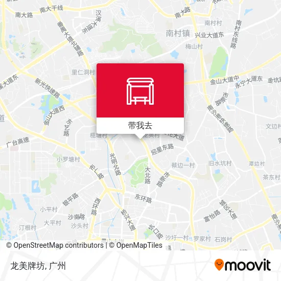 龙美牌坊地图