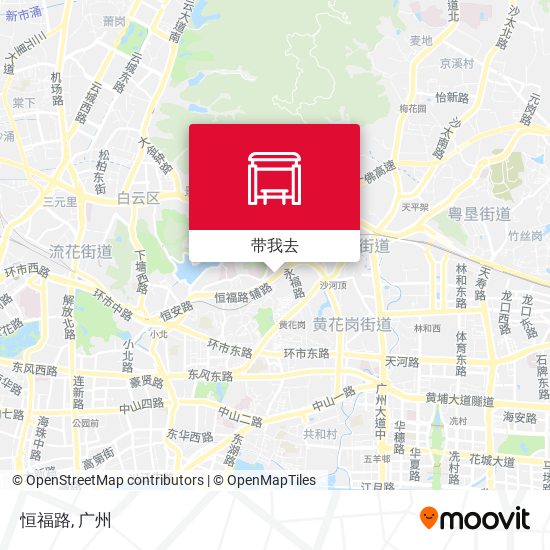 恒福路地图
