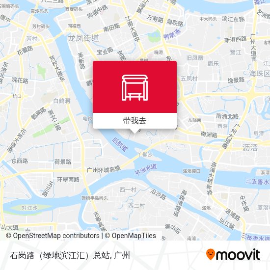 石岗路（绿地滨江汇）总站地图