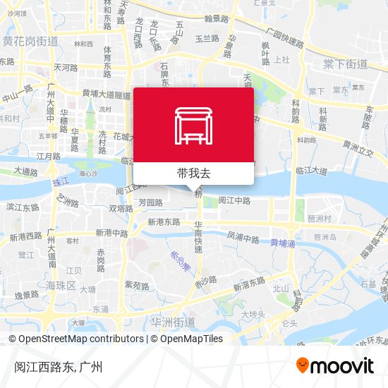 阅江西路东地图