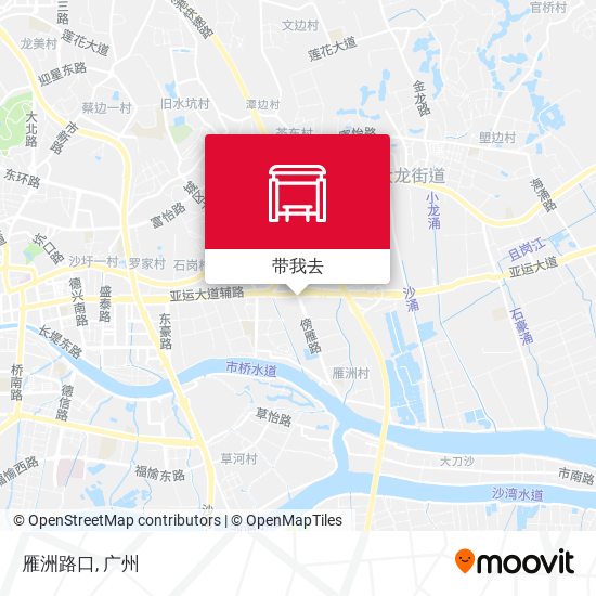 雁洲路口地图