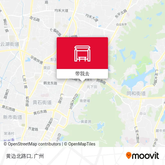 黄边北路口地图