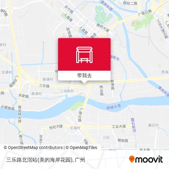 三乐路北滘站(美的海岸花园)地图