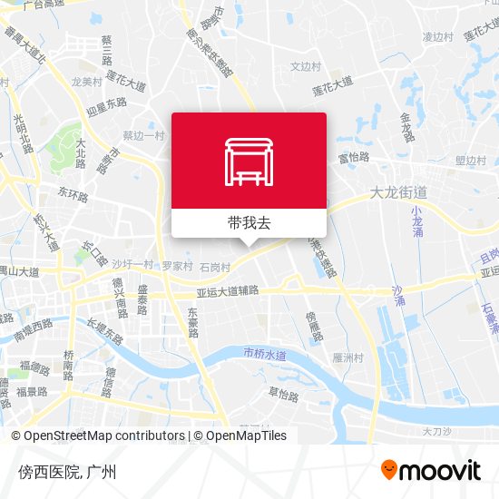 傍西医院地图