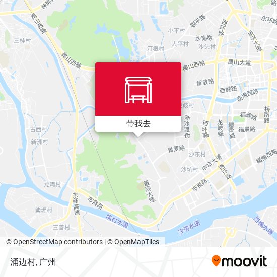 涌边村地图
