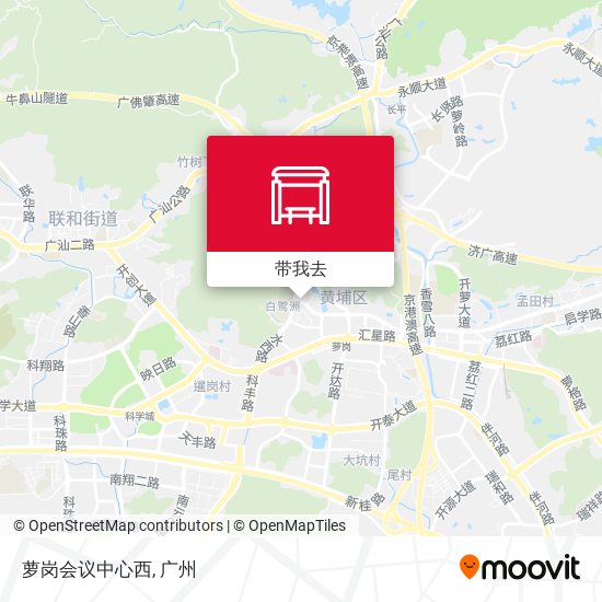 萝岗会议中心西地图