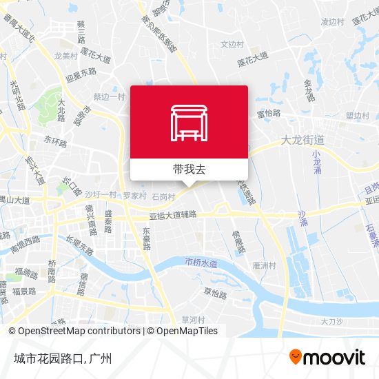 城市花园路口地图