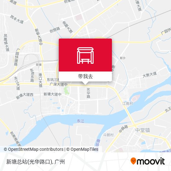 新塘总站(光华路口)地图