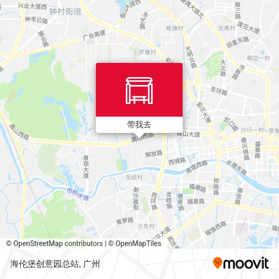 海伦堡创意园总站地图