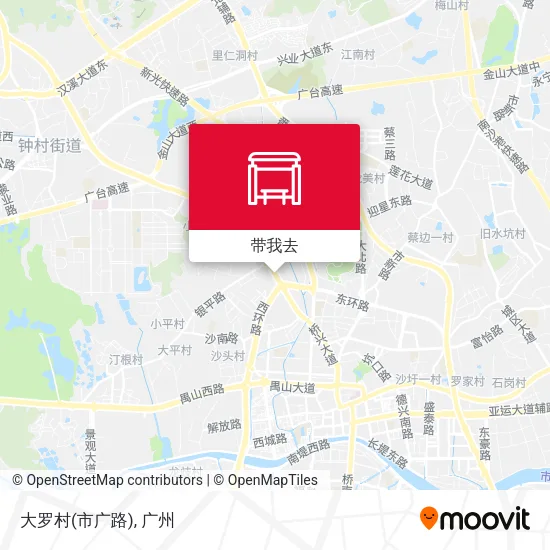 大罗村(市广路)地图