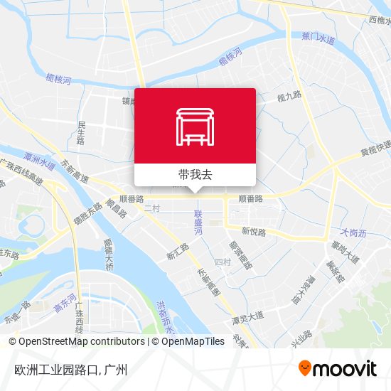 欧洲工业园路口地图