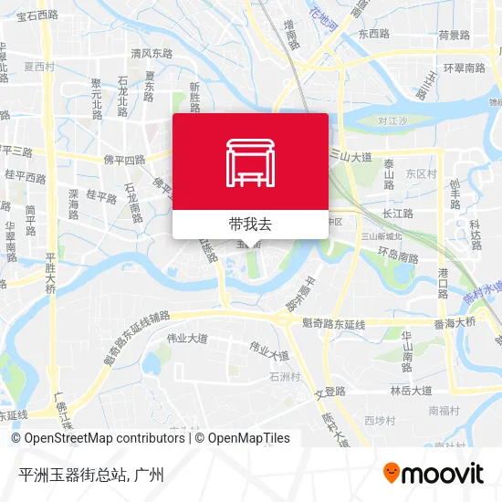 平洲玉器街总站地图