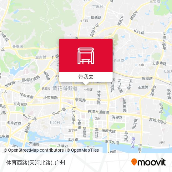 体育西路(天河北路)地图