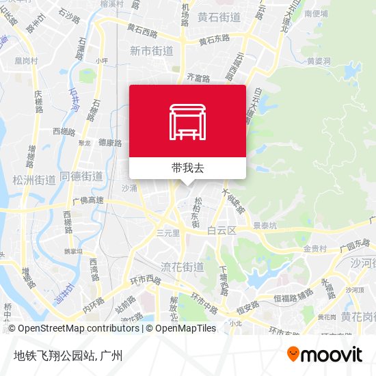 地铁飞翔公园站地图