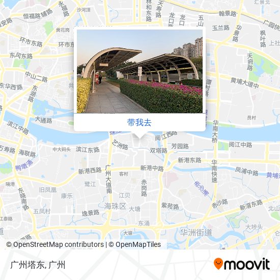 广州塔东地图